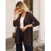imageGRACE KARIN Fall Long Cardigans for Women 2025 Open Front Long Sleeve Sweaters Early Fall Fashion OutfitsChocolate Brown