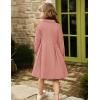 imageGRACE KARIN Girls Dress Coat Kids Wool Lapel Long Button Jackets Fall Winter Outerwear Peacoat with Pockets 512YFleshtoned