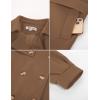 imageGRACE KARIN Girls Dress Coat Lapel Wool Blend Long Winter Jackets with Pockets Belt 614YDark Camel