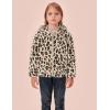 imageGRACE KARIN Girls Fleece Jacket Zip Up Sherpa Coat Kids Fall Hoodie Fuzzy Sweatshirt Size 514Apricot Leopard