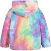 imageGRACE KARIN Girls Fleece Jacket Zip Up Sherpa Coat Kids Fall Hoodie Fuzzy Sweatshirt Size 514Colorful Tiedye