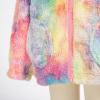 imageGRACE KARIN Girls Fleece Jacket Zip Up Sherpa Coat Kids Fall Hoodie Fuzzy Sweatshirt Size 514Colorful Tiedye