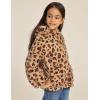 imageGRACE KARIN Girls Fleece Jacket Zip Up Sherpa Coat Kids Fall Hoodie Fuzzy Sweatshirt Size 514Leopard