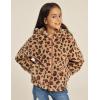 imageGRACE KARIN Girls Fleece Jacket Zip Up Sherpa Coat Kids Fall Hoodie Fuzzy Sweatshirt Size 514Leopard