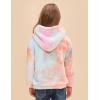 imageGRACE KARIN Girls Fleece Jacket Zip Up Sherpa Coat Kids Fall Hoodie Fuzzy Sweatshirt Size 514Orange Tiedye