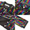 imageGRACE KARIN Girls Sequin Jackets Sparkle Dress Coats Button Cropped Cardigan for Kids 514Colorful Black