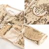 imageGRACE KARIN Girls Sequin Jackets Sparkle Dress Coats Button Cropped Cardigan for Kids 514Gold