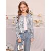 imageGRACE KARIN Girls Sequin Jackets Sparkle Dress Coats Button Cropped Cardigan for Kids 514Sliver