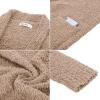 imageGRACE KARIN Long Open Front Fleece Cardigan Sweater Fall Chunky Knit Casual Coat Soft Winter Outerwear with PocketsCamel