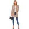 imageGRACE KARIN Long Open Front Fleece Cardigan Sweater Fall Chunky Knit Casual Coat Soft Winter Outerwear with PocketsCamel