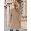 imageGRACE KARIN Long Open Front Fleece Cardigan Sweater Fall Chunky Knit Casual Coat Soft Winter Outerwear with PocketsCamel
