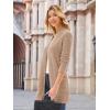 imageGRACE KARIN Long Open Front Fleece Cardigan Sweater Fall Chunky Knit Casual Coat Soft Winter Outerwear with PocketsCamel