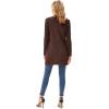 imageGRACE KARIN Long Open Front Fleece Cardigan Sweater Fall Chunky Knit Casual Coat Soft Winter Outerwear with PocketsCoffee