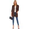 imageGRACE KARIN Long Open Front Fleece Cardigan Sweater Fall Chunky Knit Casual Coat Soft Winter Outerwear with PocketsCoffee