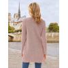 imageGRACE KARIN Long Open Front Fleece Cardigan Sweater Fall Chunky Knit Casual Coat Soft Winter Outerwear with PocketsDusty Rose Pink
