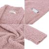 imageGRACE KARIN Long Open Front Fleece Cardigan Sweater Fall Chunky Knit Casual Coat Soft Winter Outerwear with PocketsDusty Rose Pink
