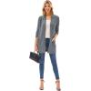 imageGRACE KARIN Long Open Front Fleece Cardigan Sweater Fall Chunky Knit Casual Coat Soft Winter Outerwear with PocketsGray