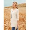 imageGRACE KARIN Long Open Front Fleece Cardigan Sweater Fall Chunky Knit Casual Coat Soft Winter Outerwear with PocketsIvory