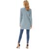 imageGRACE KARIN Long Open Front Fleece Cardigan Sweater Fall Chunky Knit Casual Coat Soft Winter Outerwear with PocketsLight Blue