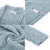 imageGRACE KARIN Long Open Front Fleece Cardigan Sweater Fall Chunky Knit Casual Coat Soft Winter Outerwear with PocketsLight Blue