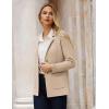 imageGRACE KARIN Sweater Blazers for Women Business Casual Long Sleeve Open Front Lapel Suit Jackets Work Blazer with PocketsApricot