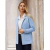 imageGRACE KARIN Sweater Blazers for Women Business Casual Long Sleeve Open Front Lapel Suit Jackets Work Blazer with PocketsBlue