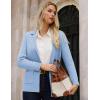 imageGRACE KARIN Sweater Blazers for Women Business Casual Long Sleeve Open Front Lapel Suit Jackets Work Blazer with PocketsBlue