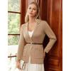 imageGRACE KARIN Sweater Blazers for Women Business Casual Long Sleeve Open Front Lapel Suit Jackets Work Blazer with PocketsCamel
