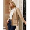 imageGRACE KARIN Sweater Blazers for Women Business Casual Long Sleeve Open Front Lapel Suit Jackets Work Blazer with PocketsCamel