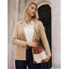 imageGRACE KARIN Sweater Blazers for Women Business Casual Long Sleeve Open Front Lapel Suit Jackets Work Blazer with PocketsCamel