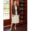 imageGRACE KARIN Sweater Blazers for Women Business Casual Long Sleeve Open Front Lapel Suit Jackets Work Blazer with PocketsChocolate Brown