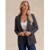 imageGRACE KARIN Sweater Blazers for Women Business Casual Long Sleeve Open Front Lapel Suit Jackets Work Blazer with PocketsDark Gray