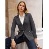 imageGRACE KARIN Sweater Blazers for Women Business Casual Long Sleeve Open Front Lapel Suit Jackets Work Blazer with PocketsDark Gray