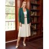 imageGRACE KARIN Sweater Blazers for Women Business Casual Long Sleeve Open Front Lapel Suit Jackets Work Blazer with PocketsGreen