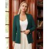 imageGRACE KARIN Sweater Blazers for Women Business Casual Long Sleeve Open Front Lapel Suit Jackets Work Blazer with PocketsGreen