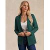 imageGRACE KARIN Sweater Blazers for Women Business Casual Long Sleeve Open Front Lapel Suit Jackets Work Blazer with PocketsGreen