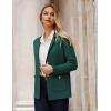 imageGRACE KARIN Sweater Blazers for Women Business Casual Long Sleeve Open Front Lapel Suit Jackets Work Blazer with PocketsGreen