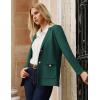 imageGRACE KARIN Sweater Blazers for Women Business Casual Long Sleeve Open Front Lapel Suit Jackets Work Blazer with PocketsGreen