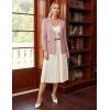 imageGRACE KARIN Sweater Blazers for Women Business Casual Long Sleeve Open Front Lapel Suit Jackets Work Blazer with PocketsPink