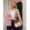 imageGRACE KARIN Sweater Blazers for Women Business Casual Long Sleeve Open Front Lapel Suit Jackets Work Blazer with PocketsPink