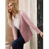 imageGRACE KARIN Sweater Blazers for Women Business Casual Long Sleeve Open Front Lapel Suit Jackets Work Blazer with PocketsPink