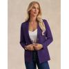 imageGRACE KARIN Sweater Blazers for Women Business Casual Long Sleeve Open Front Lapel Suit Jackets Work Blazer with PocketsPurple