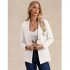 imageGRACE KARIN Sweater Blazers for Women Business Casual Long Sleeve Open Front Lapel Suit Jackets Work Blazer with PocketsWhite