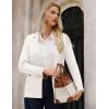 imageGRACE KARIN Sweater Blazers for Women Business Casual Long Sleeve Open Front Lapel Suit Jackets Work Blazer with PocketsWhite