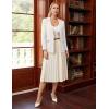 imageGRACE KARIN Sweater Blazers for Women Business Casual Long Sleeve Open Front Lapel Suit Jackets Work Blazer with PocketsWhite