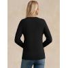 imageGRACE KARIN Women Fall Long Sleeve Crew Neck Sweaters 2025 Fashion Knit Trendy Pullover Top Cable Stretchy Winter ClothesBlack