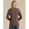 imageGRACE KARIN Women Fall Long Sleeve Crew Neck Sweaters 2025 Fashion Knit Trendy Pullover Top Cable Stretchy Winter ClothesCoffee