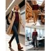 imageGRACE KARIN Women Fall Long Sleeve Crew Neck Sweaters 2025 Fashion Knit Trendy Pullover Top Cable Stretchy Winter ClothesWine