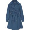 imageGRACE KARIN Girls Dress Coat Lapel Wool Blend Long Winter Jackets with Pockets Belt 614YDusty Blue