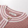 imageGRACE KARIN Cardigan Sweaters for Women Lightweight Long Sleeve Button up Sweater 2025 Color Block Jacket with PocketsPink